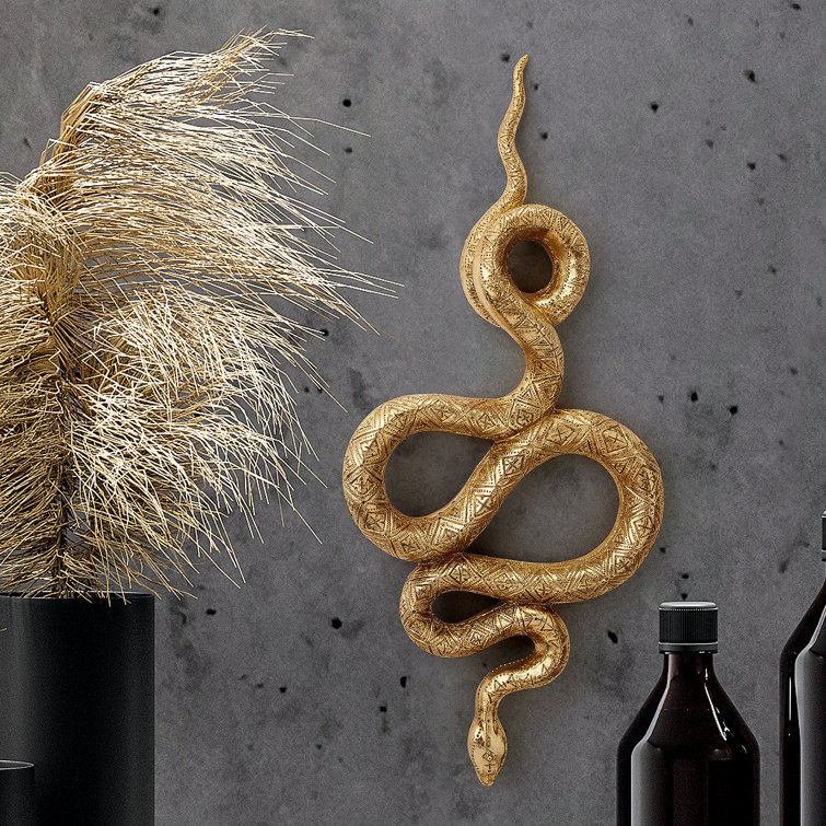 Design Toscano Gold Egyptian Snake Wall Décor & Reviews Wayfair